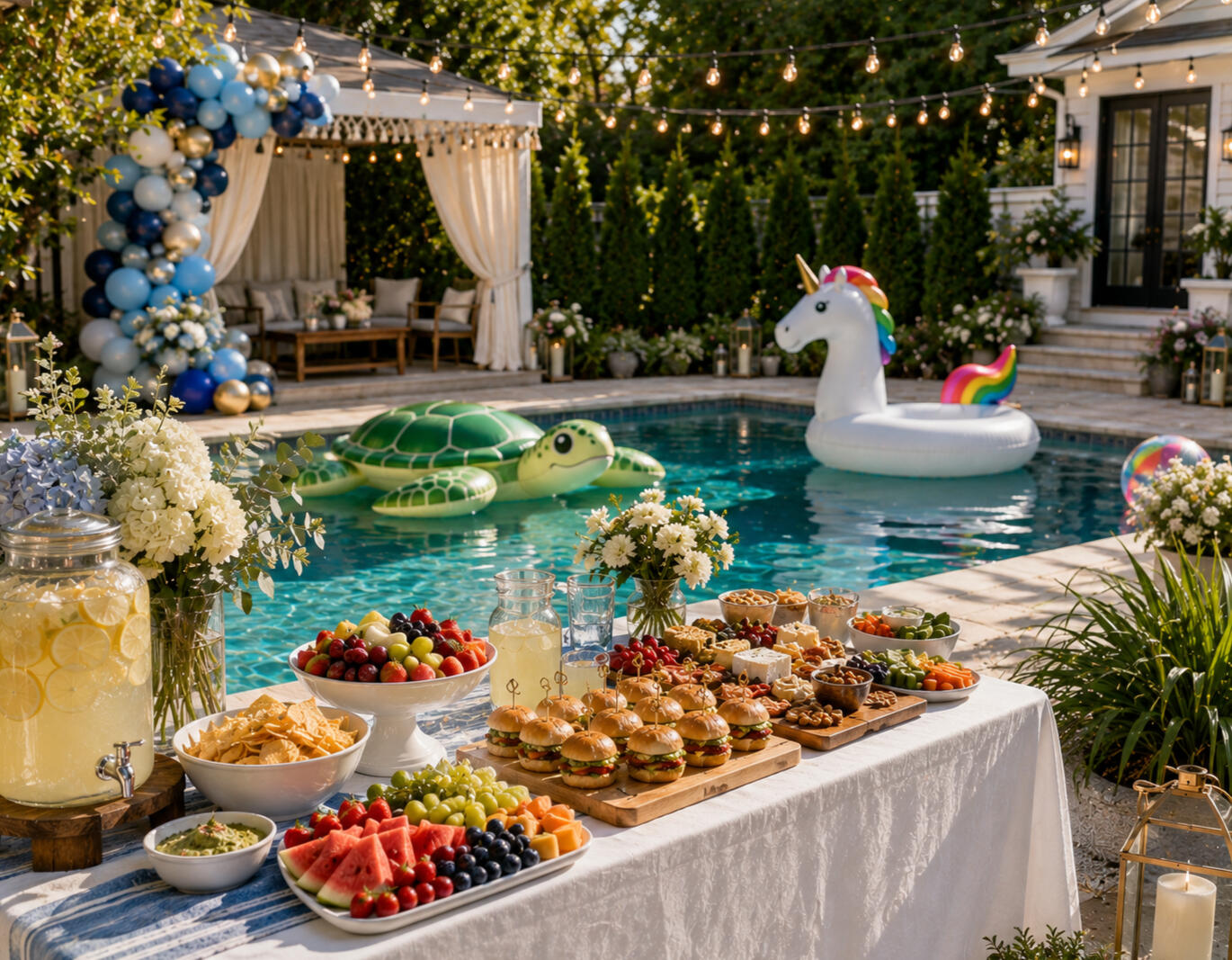 Luxury beach picnic setup in Charleston SC
